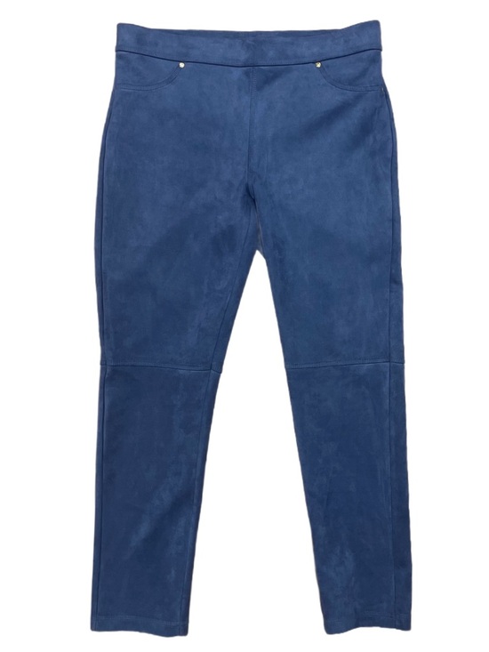 Marc New York Pants - Marc New York Blue Faux Suede Leggings Pants Size Medium Stretch Pull-On